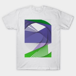 Abstract geometric purple T-Shirt